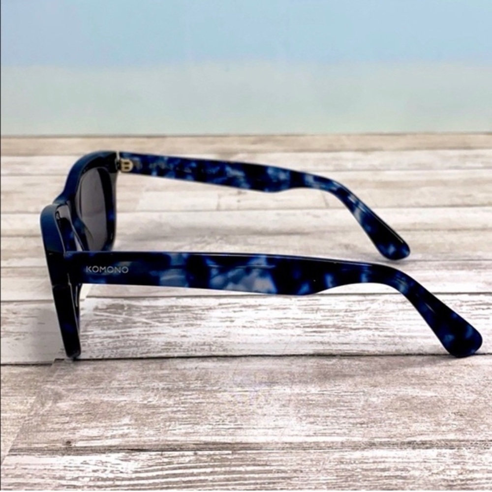 KOMONO The Allen sunglasses NEW Blue and Black tortoise - Picture 6 of 10